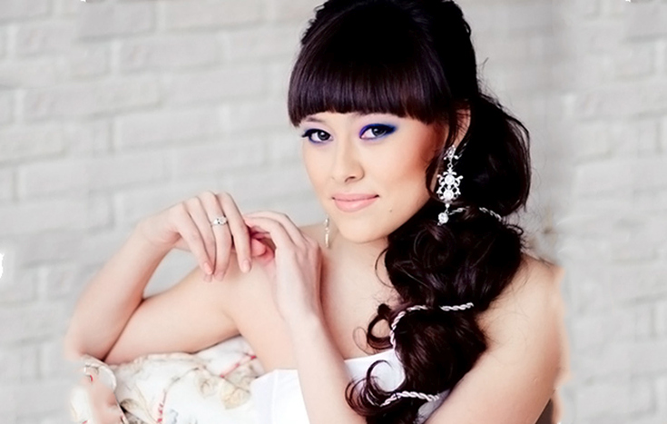 (+210 photos) Wedding hairstyles with bangs