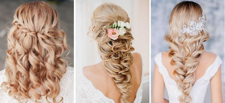 (+210 photos) Wedding hairstyles with bangs