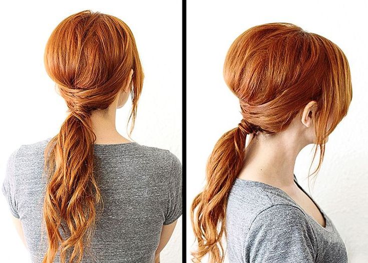 Simple topical hairstyles for lazy medium to long hair