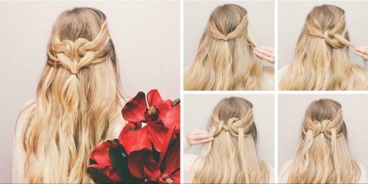 Simple topical hairstyles for lazy medium to long hair