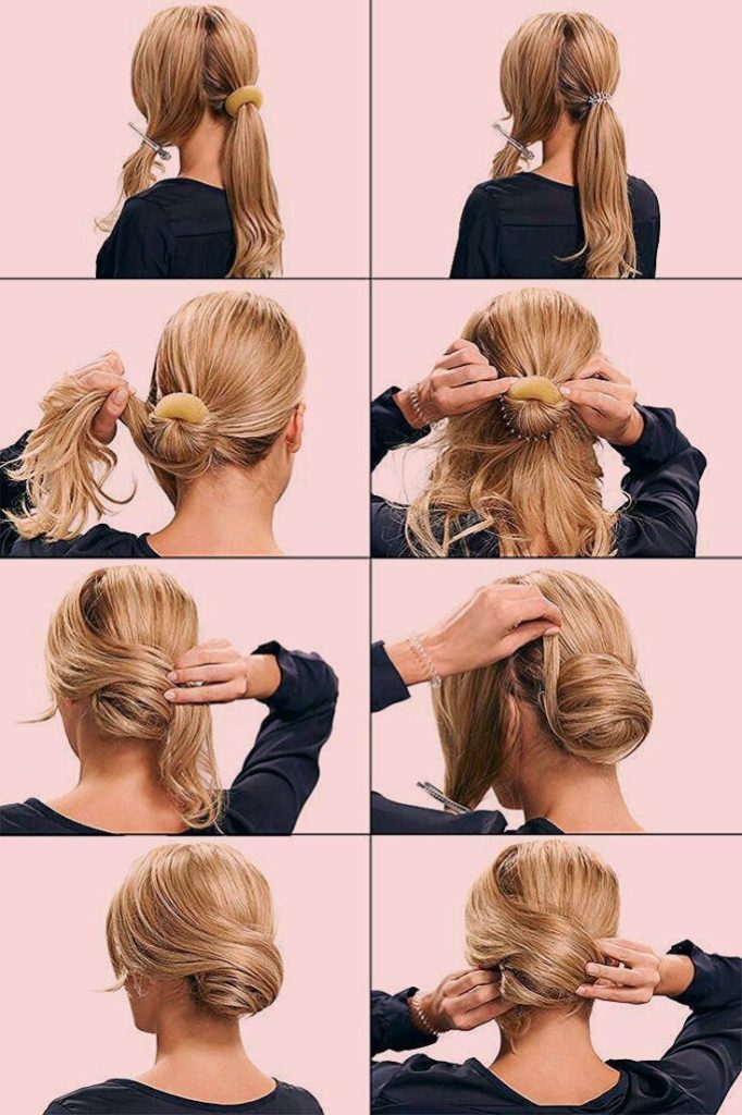 Simple topical hairstyles for lazy medium to long hair