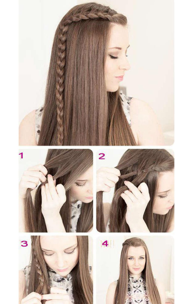 Simple topical hairstyles for lazy medium to long hair