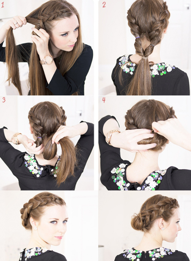 Simple topical hairstyles for lazy medium to long hair