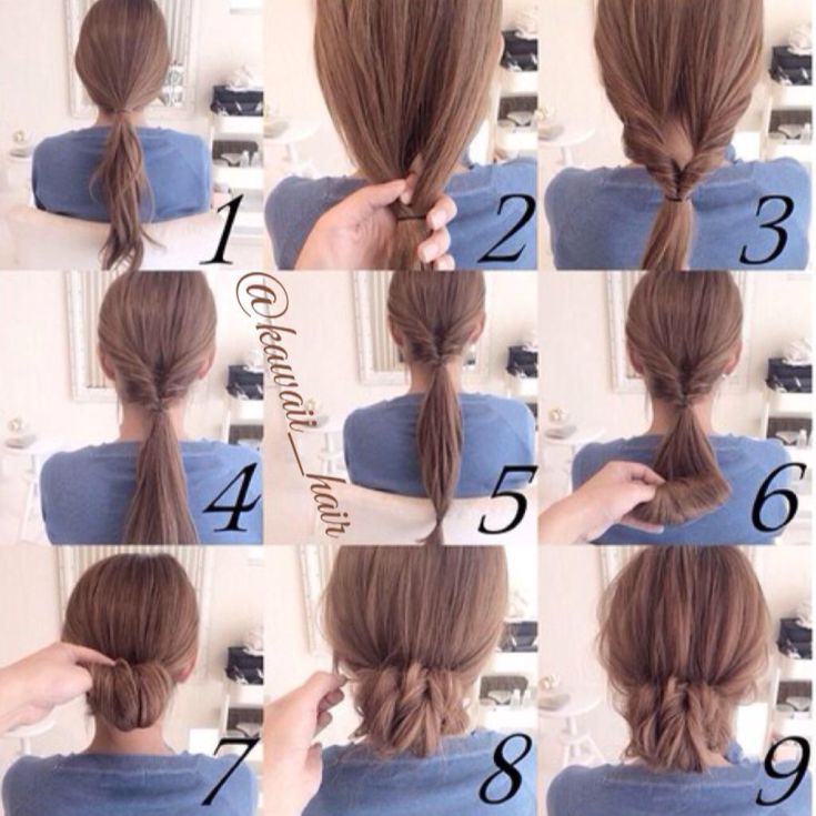 Simple topical hairstyles for lazy medium to long hair