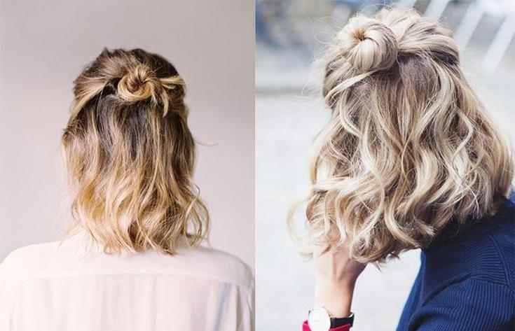 Simple topical hairstyles for lazy medium to long hair