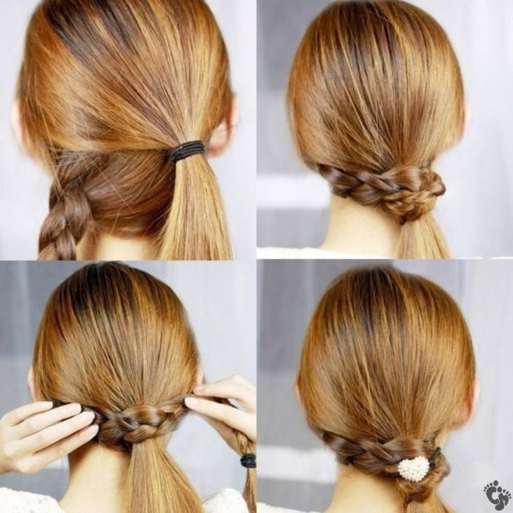 Easy hairstyles for yourself in 5 minutes for medium hair to school