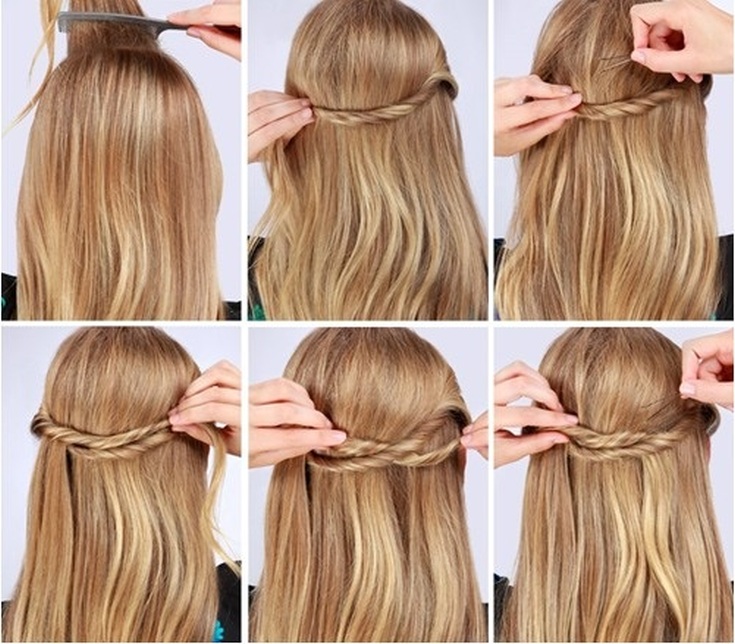 Easy hairstyles for yourself in 5 minutes for medium hair to school