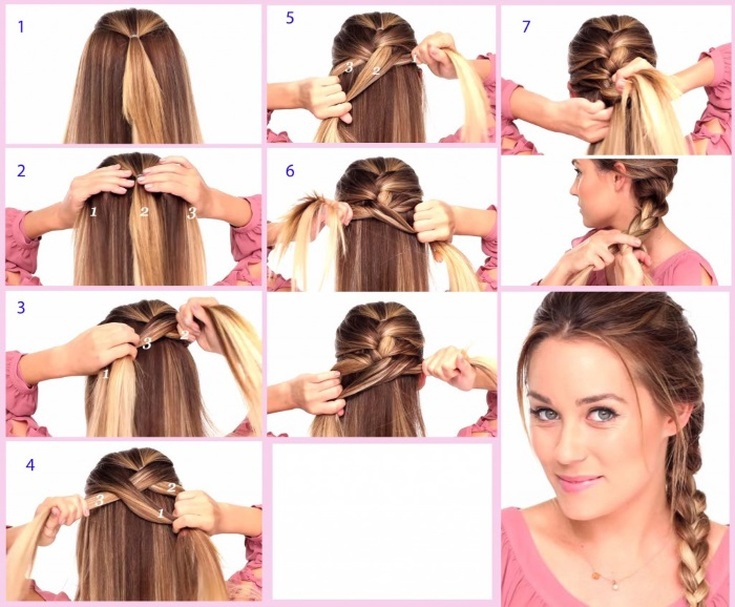 Easy hairstyles for yourself in 5 minutes for medium hair to school