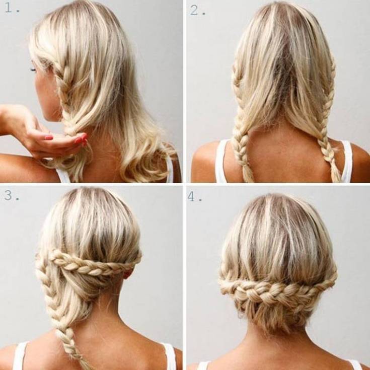 Easy hairstyles for yourself in 5 minutes for medium hair to school