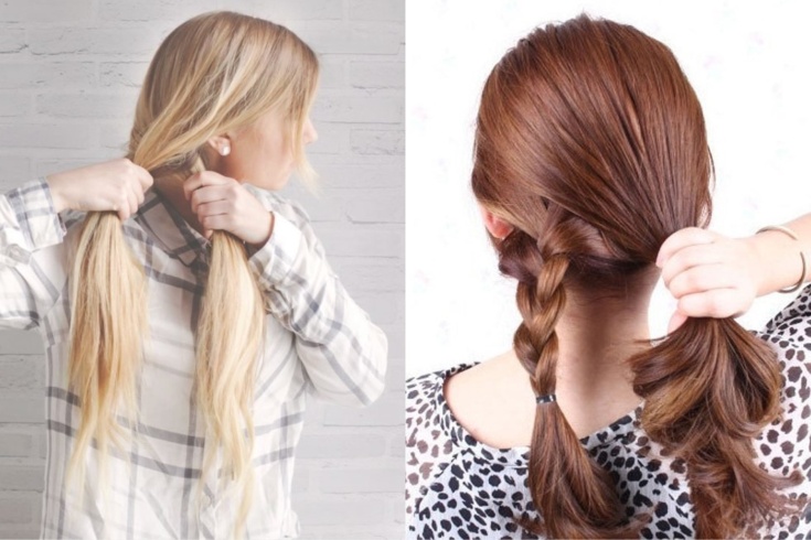 Easy hairstyles for yourself in 5 minutes for medium hair to school