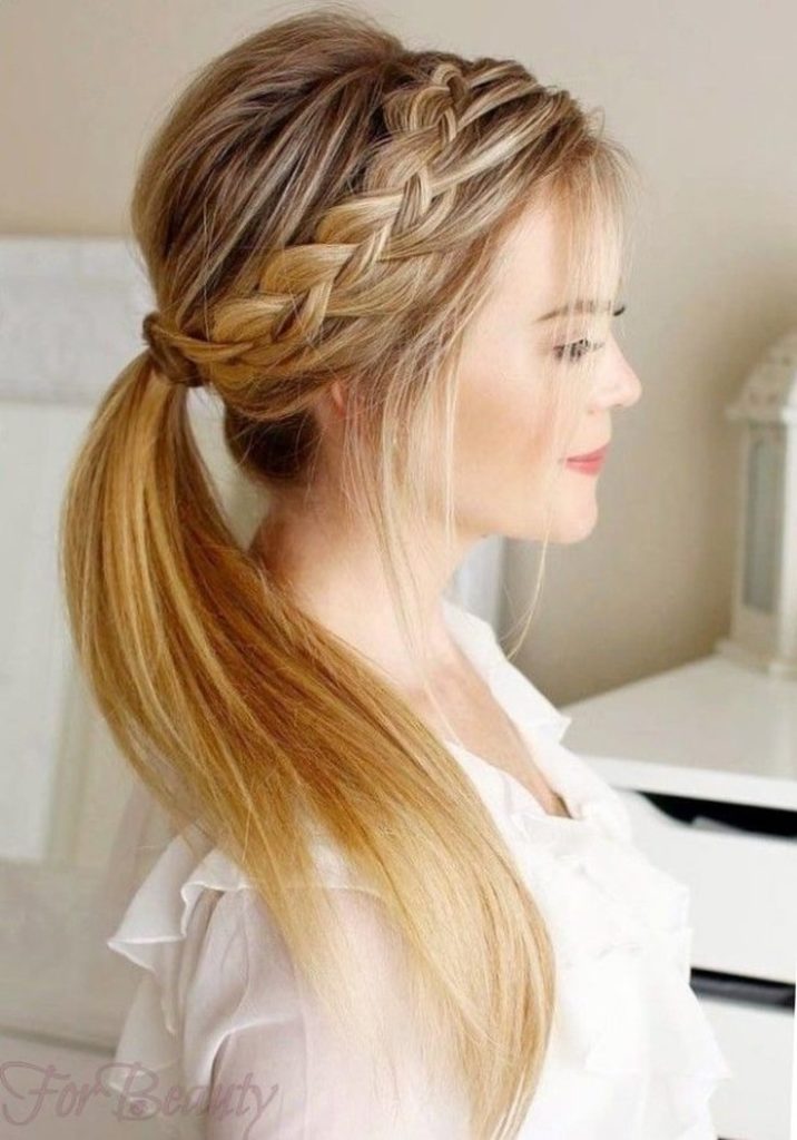 Easy hairstyles for yourself in 5 minutes for medium hair to school