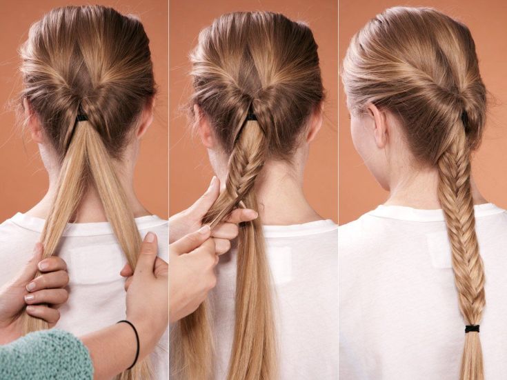 Easy hairstyles for yourself in 5 minutes for medium hair to school