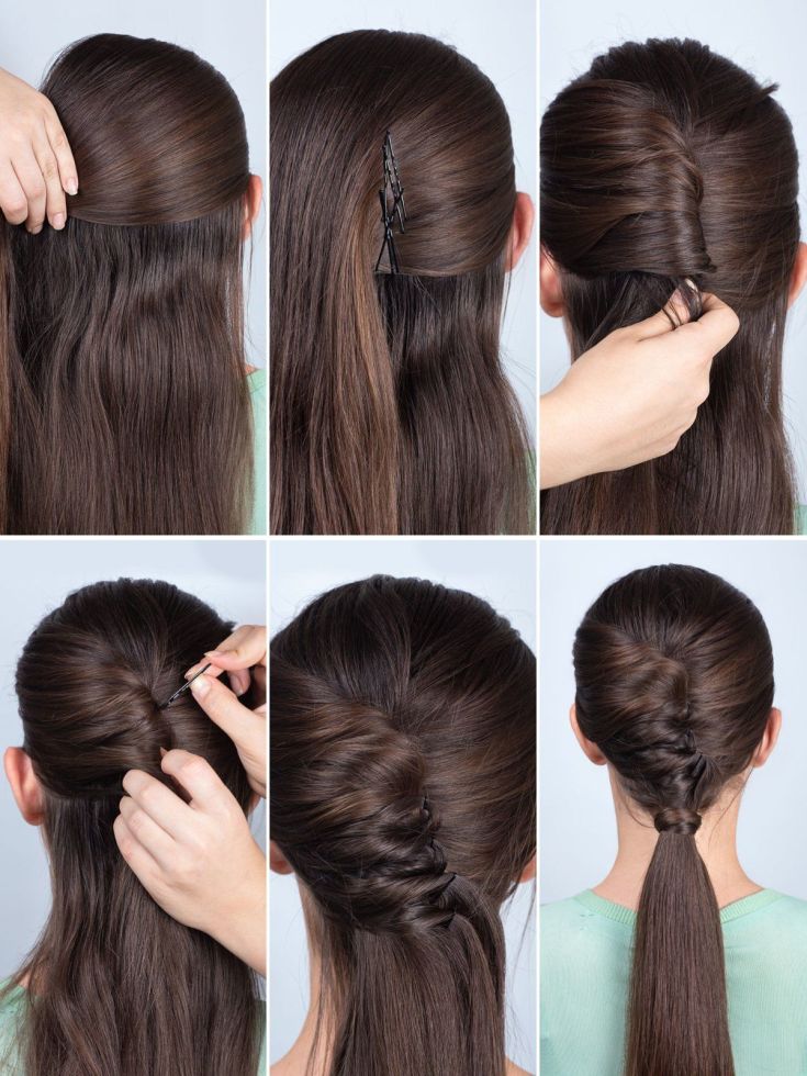 Easy hairstyles for yourself in 5 minutes for medium hair to school