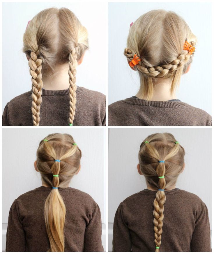 Easy hairstyles for yourself in 5 minutes for medium hair to school