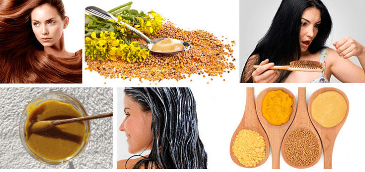 Mustard masks for hair loss