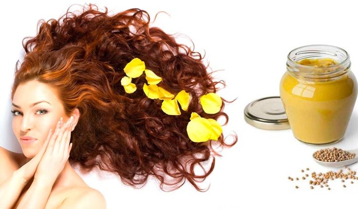 Masks with mustard for hair loss