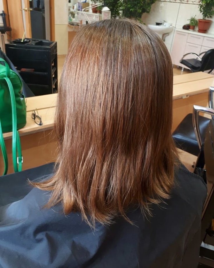 Copper blonde hair color