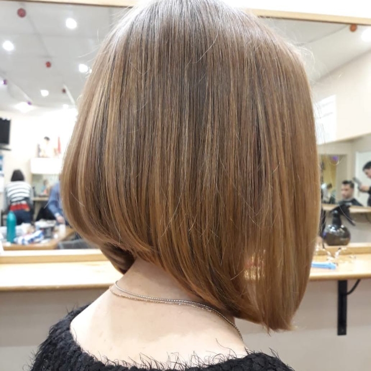 Light brown hair color for short hair