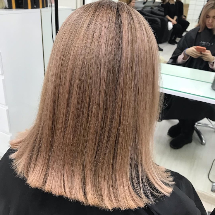 Pink blonde hair color