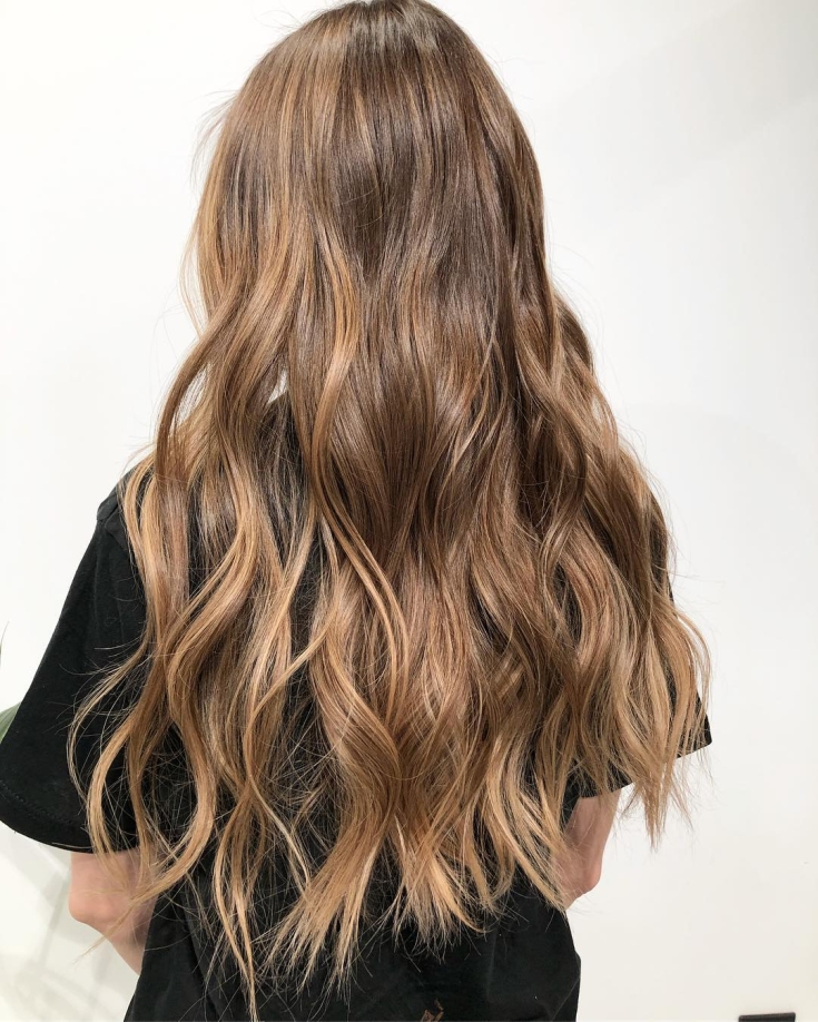 Copper blonde hair color