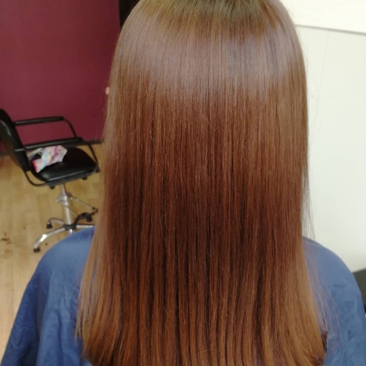 Copper blonde hair color