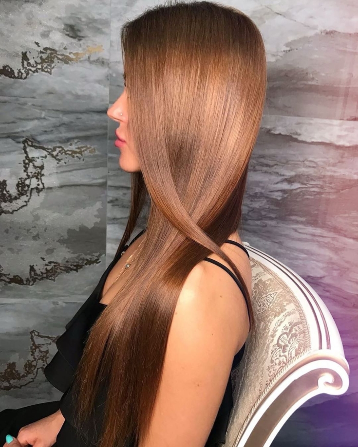 Copper blonde hair color