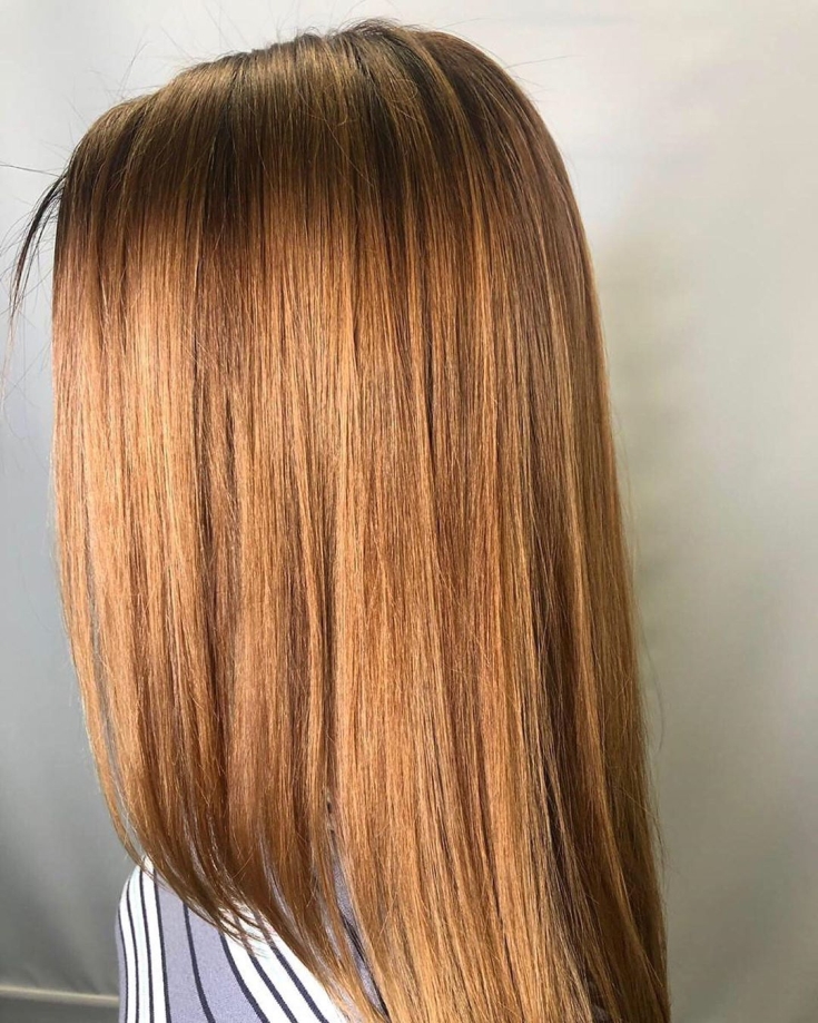 Copper blonde hair color