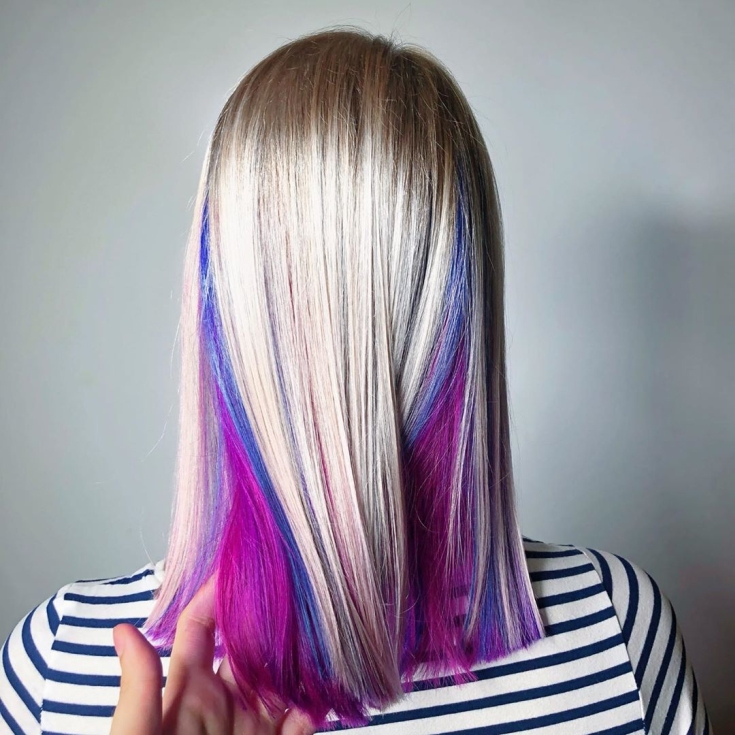 Pink blonde hair color