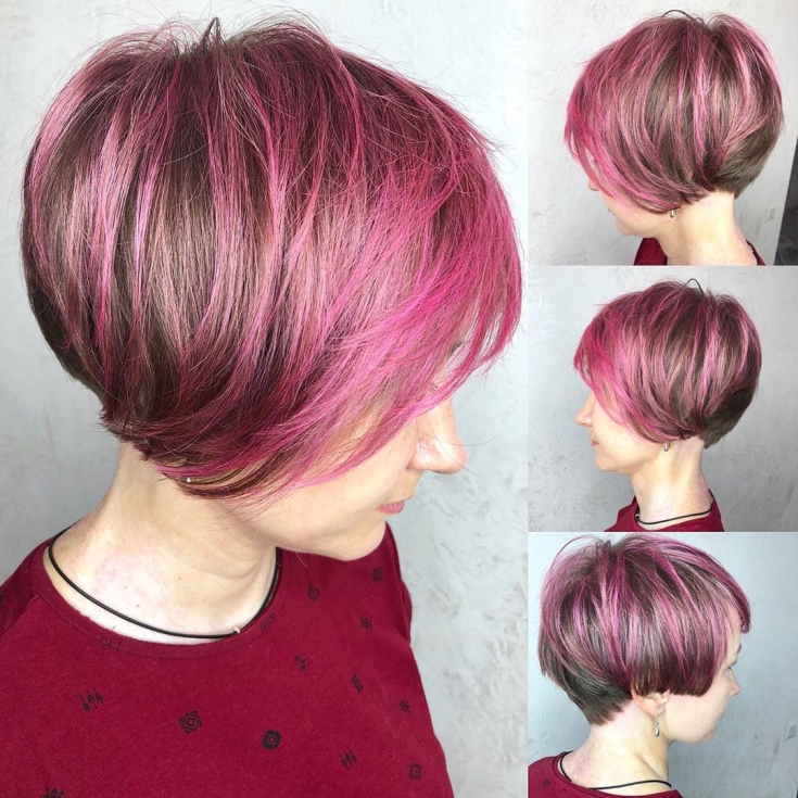 Pink blonde hair color