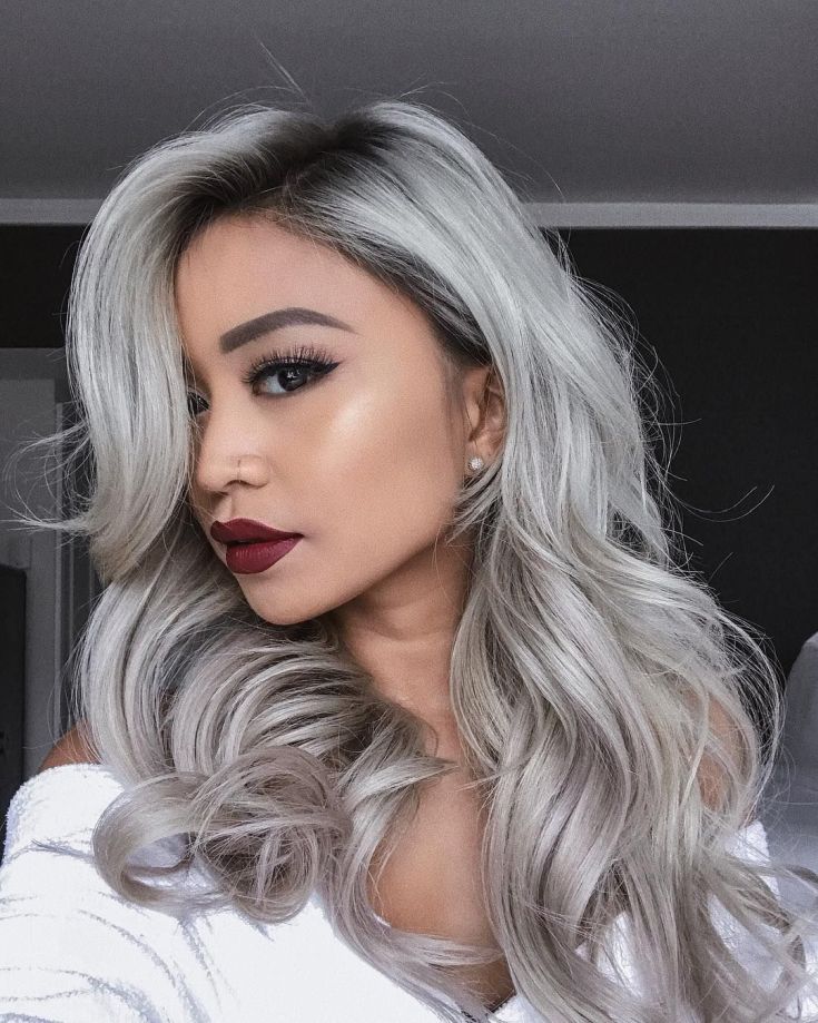 (+180 photos) Shades of ashy hair color