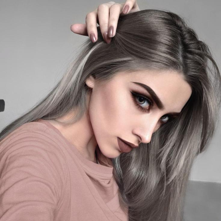 (+180 photos) Shades of ashy hair color