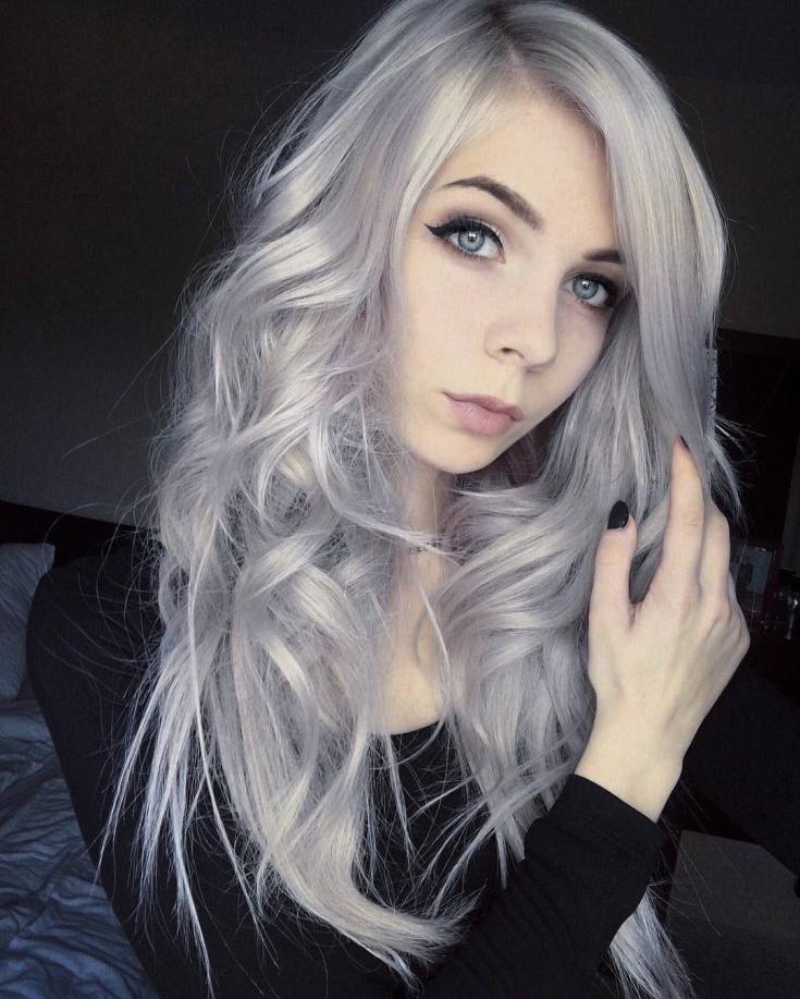 (+180 photos) Shades of ashy hair color