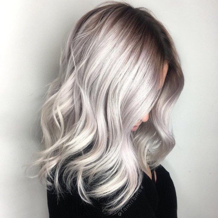 (+180 photos) Shades of ashy hair color