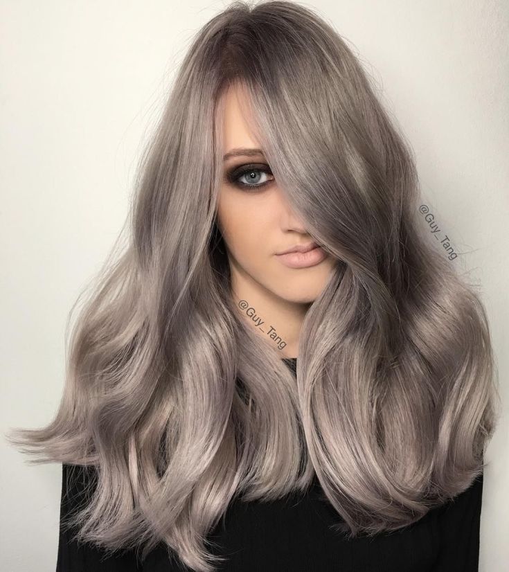 (+180 photos) Shades of ashy hair color