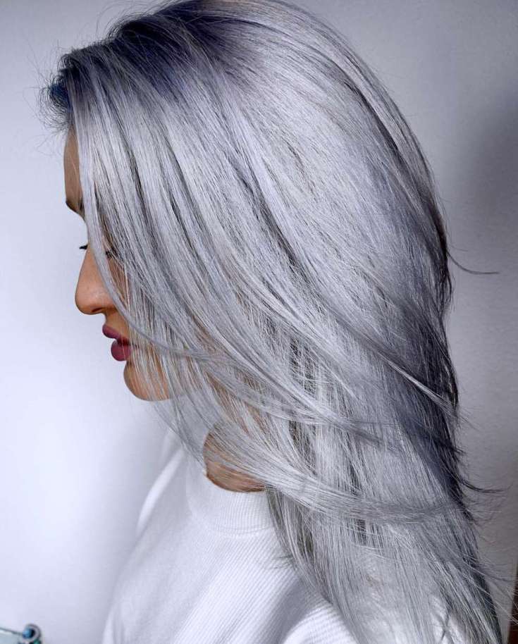 (+180 photos) Shades of ashy hair color