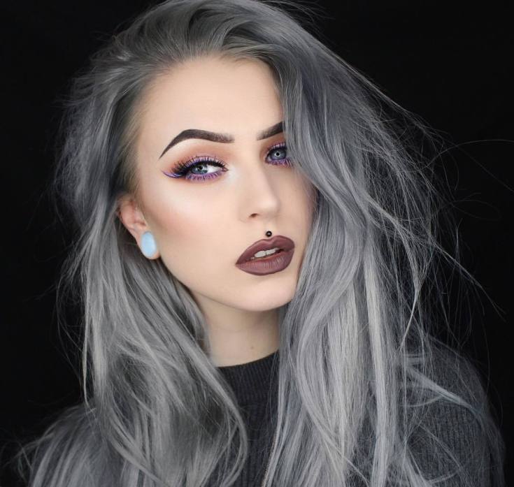 (+180 photos) Shades of ashy hair color