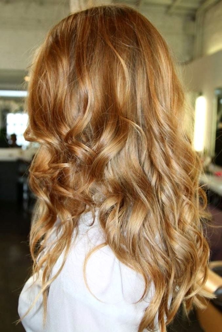 Golden blonde hair color photo