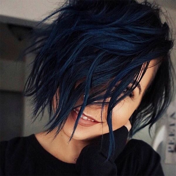 Ash black hair color