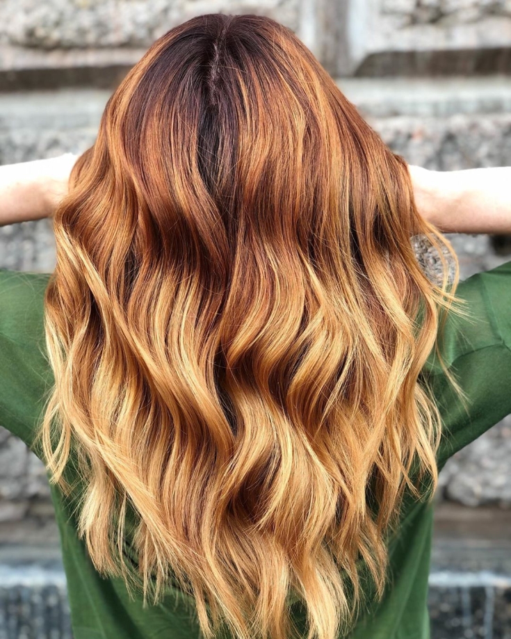 Caramel brown hair color