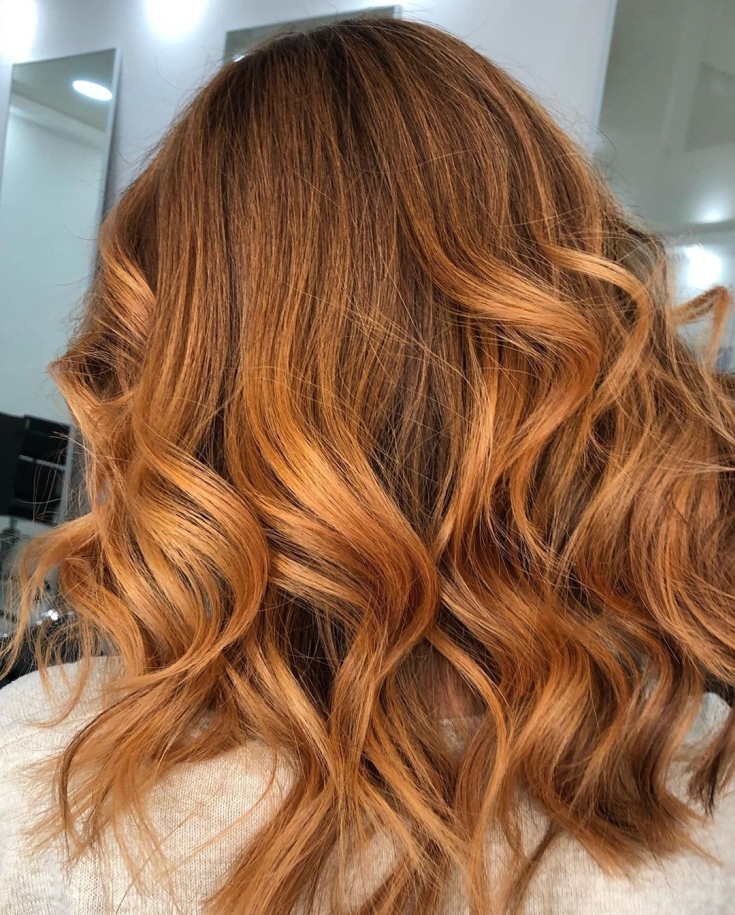 Caramel brown hair color