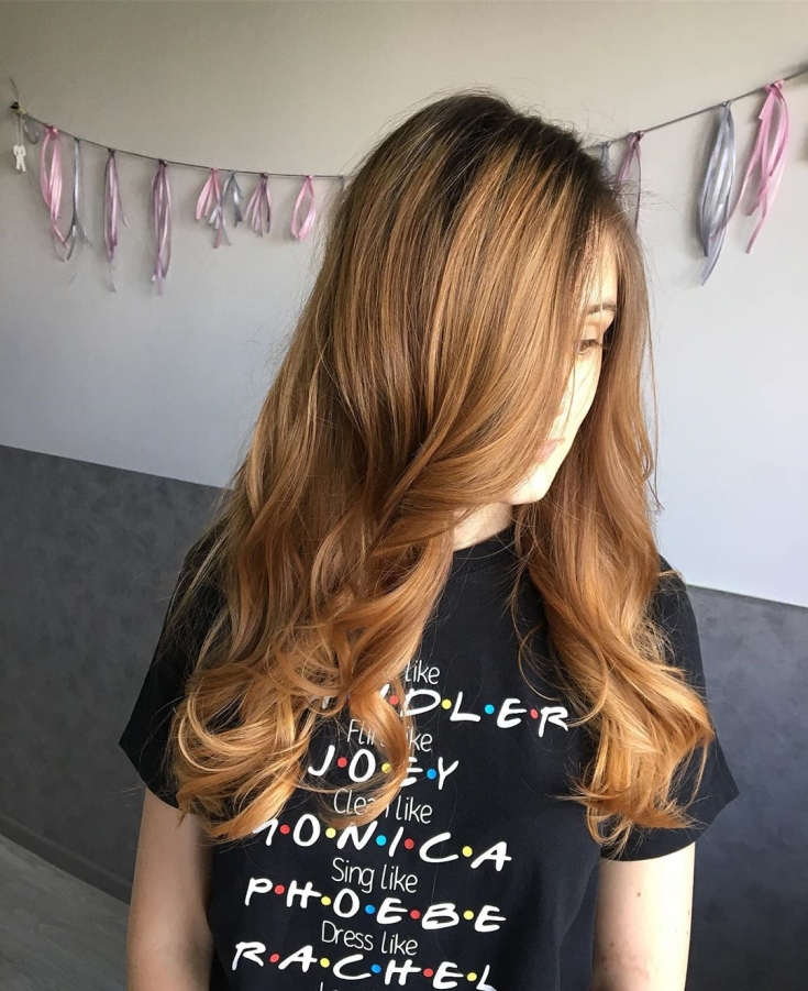 Light brown hair color