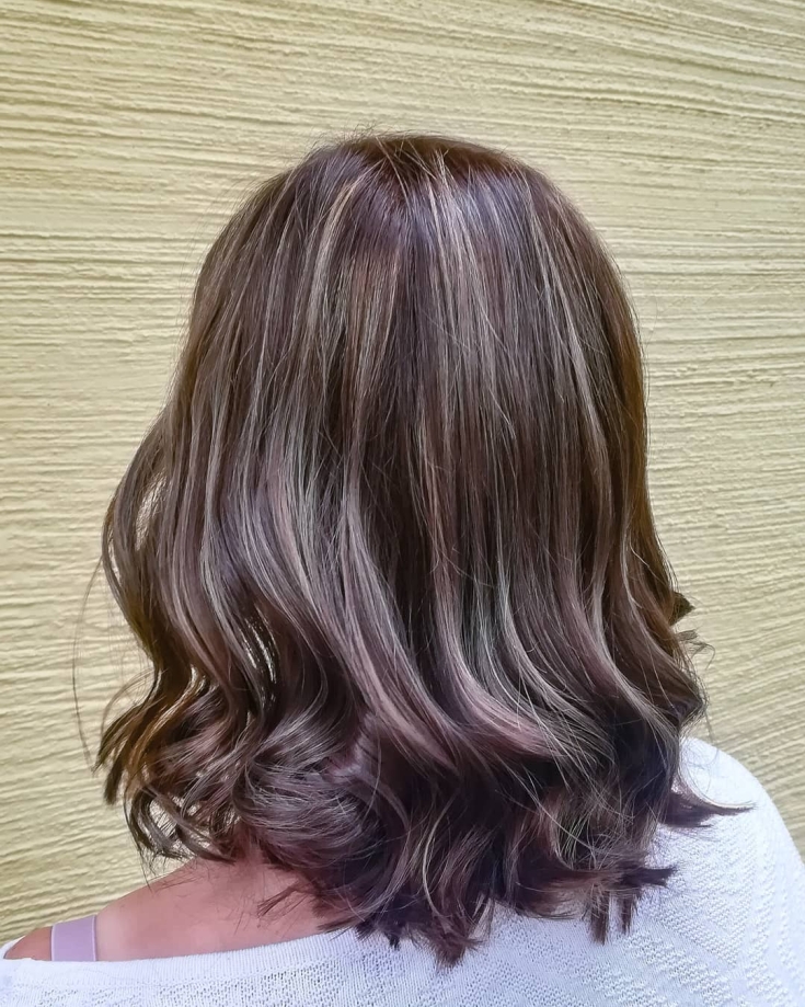 White-brown hair color