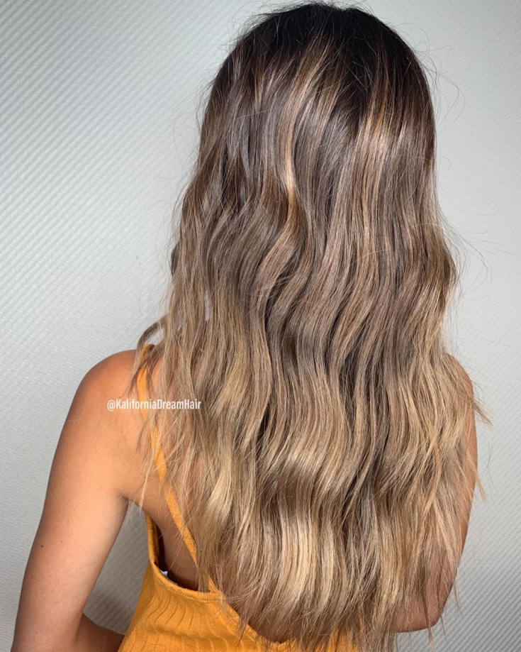 Light brown hair color