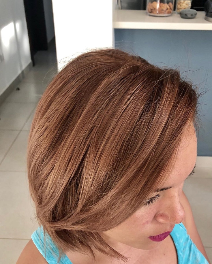 Light brown hair color