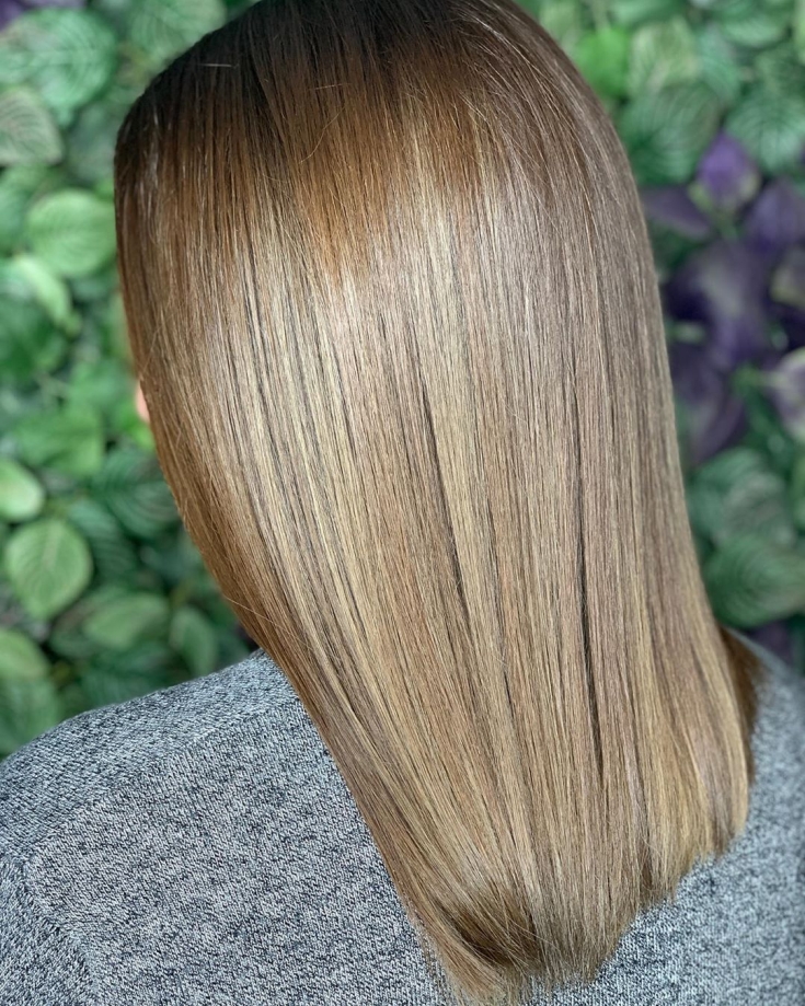 Light brown hair color photo