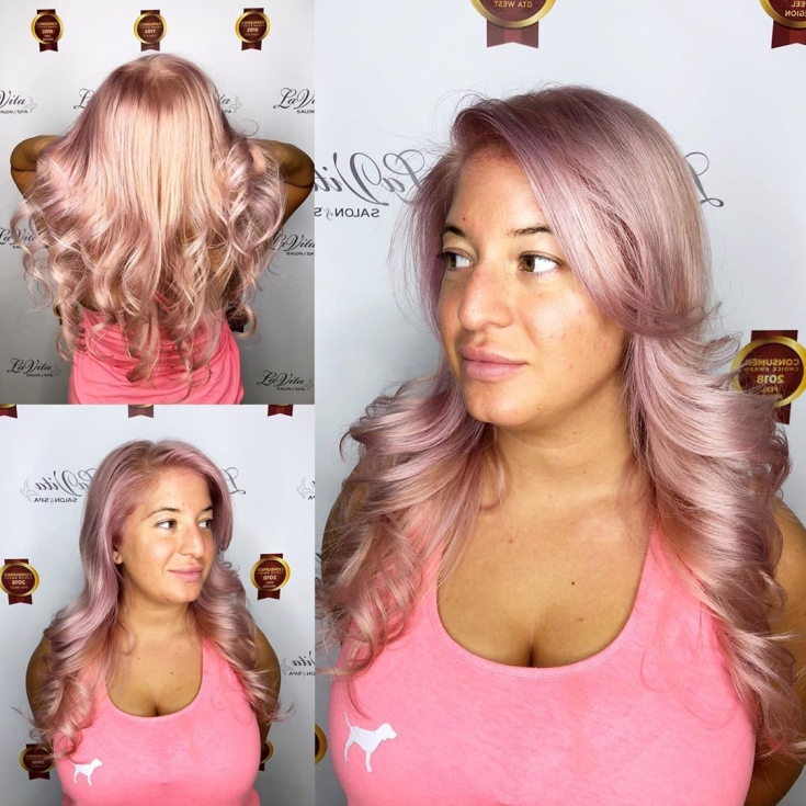 Pearl pink hair color