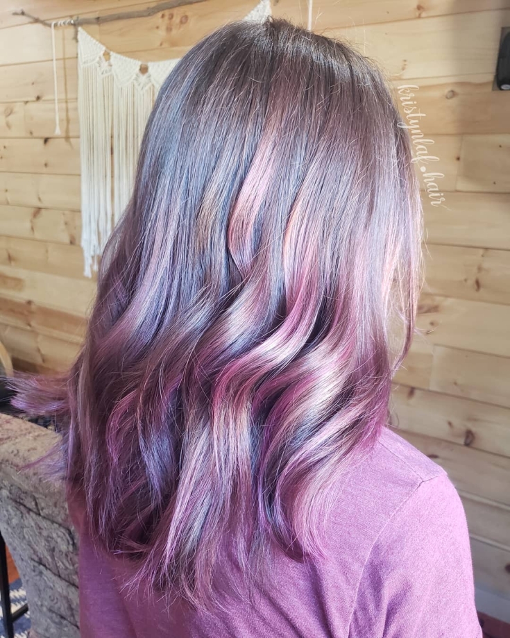 Pearl pink hair color