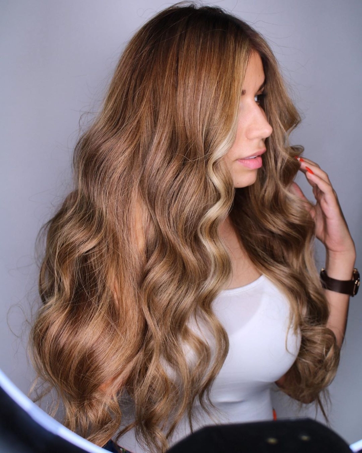 Light brown hair color photo