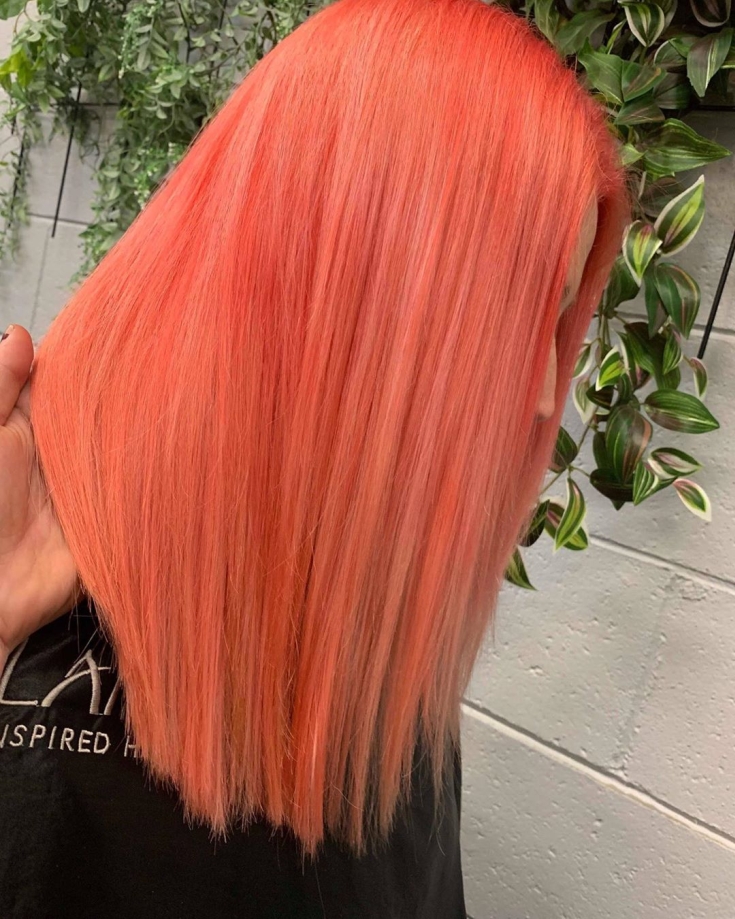 Rose gold hair color