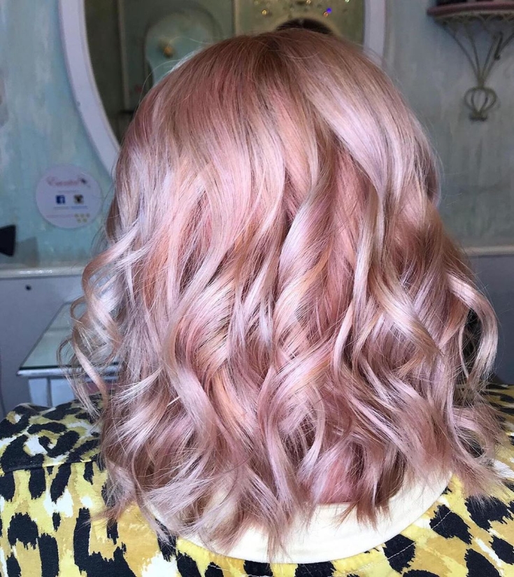 Pearl pink hair color